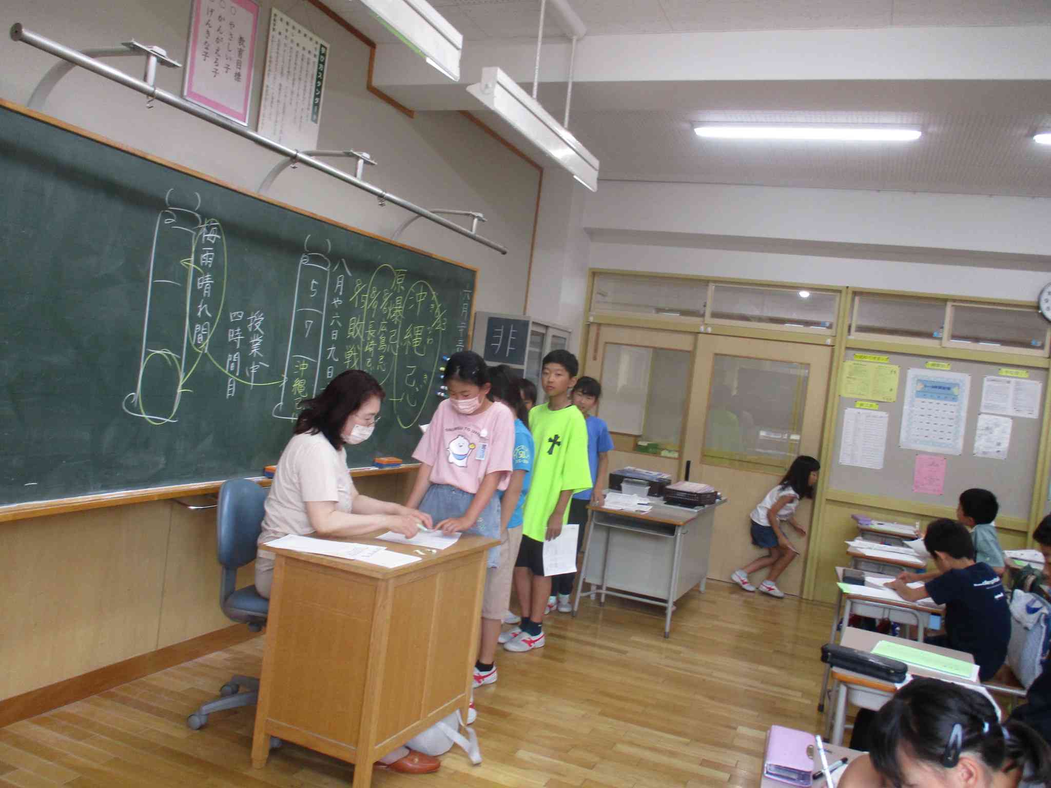 添削や相談も積極的な子どもたちです。