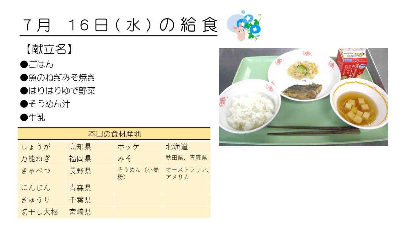 0716給食HP写真